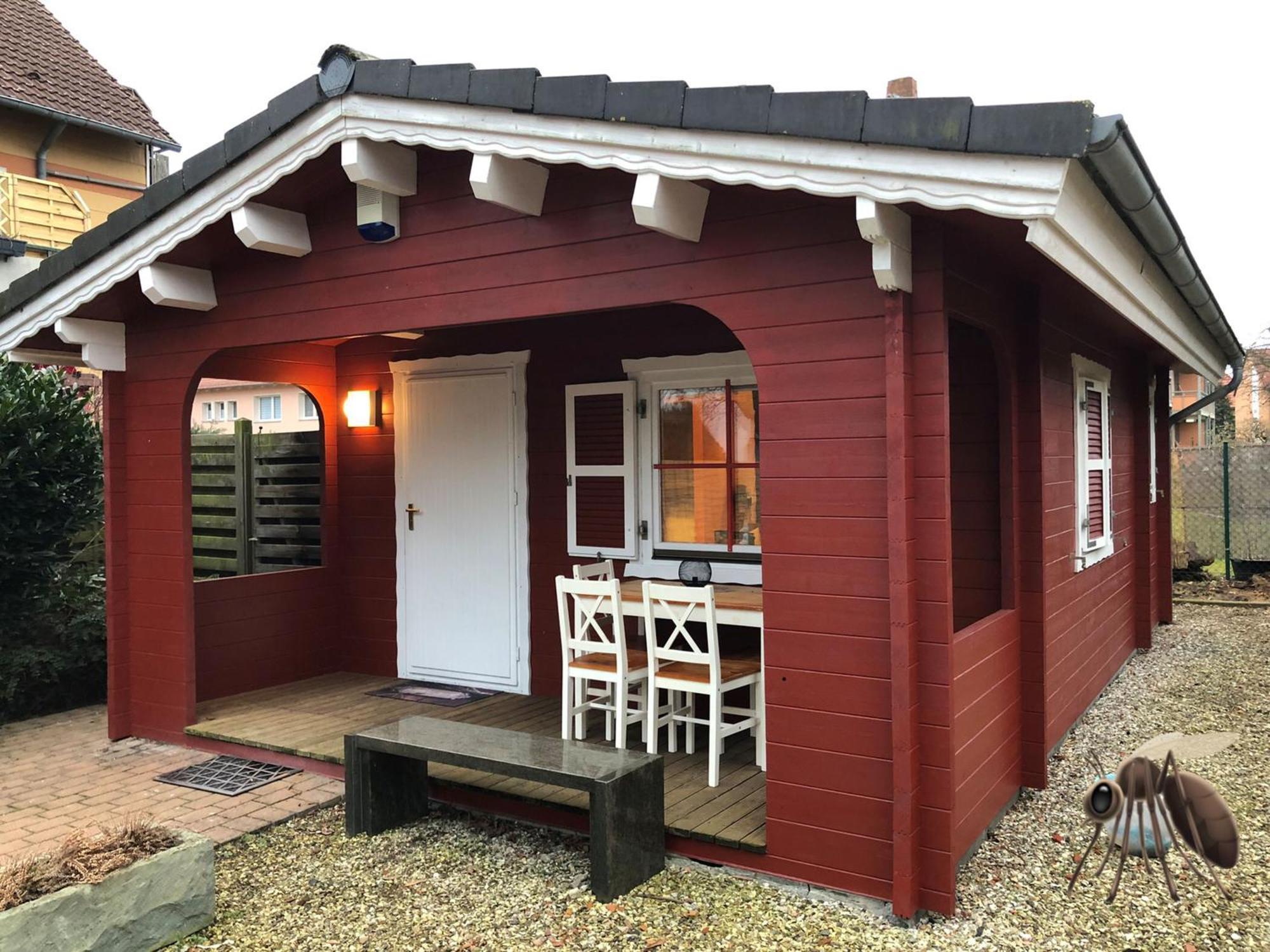 Neu! Ferienhuette Tiny House Schoningen Exterior foto